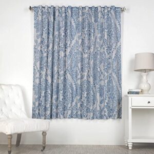 hpd half price drapes printed room darkening curtains for bedroom, living room 50 x 63 (1 panel), boch-kc16072-63, tea time china blue