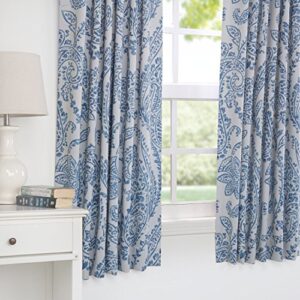 HPD Half Price Drapes Printed Room Darkening Curtains for Bedroom, Living Room 50 X 63 (1 Panel), BOCH-KC16072-63, Tea Time China Blue