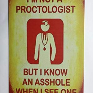 Metal Tin Sign Proctologist Sign Funny Bar Pub Home Vintage Retro TS104