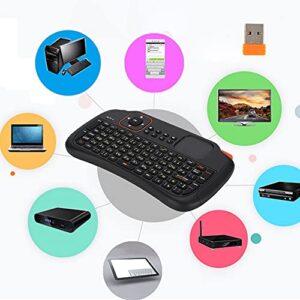 Bewinner Mini Wireless Keyboard, 83-Key QWERTY Keyboard Ergonomic Hand-held High-Sensitivity for PC for Android/Google TV Box for PS3 HTPC/IPTV, Excel