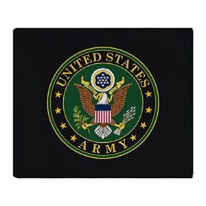 cafepress u.s. army emblem throw blanket super soft fleece plush throw blanket, 60″x50″