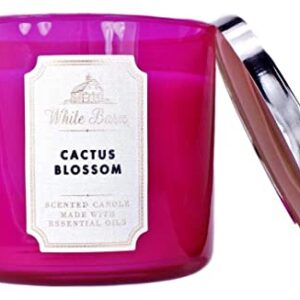 White Barn Bath and Body Works 3 Wick Scented Candle Cactus Blossom 14.5 Ounce