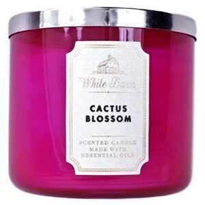 White Barn Bath and Body Works 3 Wick Scented Candle Cactus Blossom 14.5 Ounce