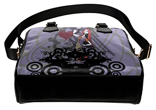 Fashion Women Crossbody Bag Shoulder Handbags Jack and Sally The Nightmare Before Christamas Print.