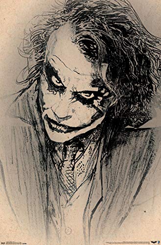 Trends International The Dark Knight Sketch Wall Poster 22.375" x 34"