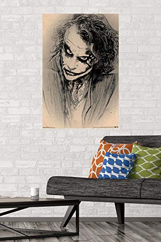 Trends International The Dark Knight Sketch Wall Poster 22.375" x 34"