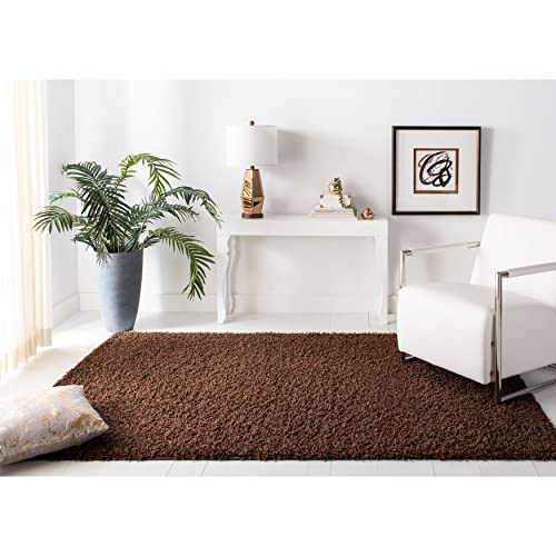 SAFAVIEH Athens Shag Collection 3' x 5' Seafoam SGA119D Non-Shedding Living Room Bedroom Dining Room Entryway Plush 1.5-inch Thick Area Rug