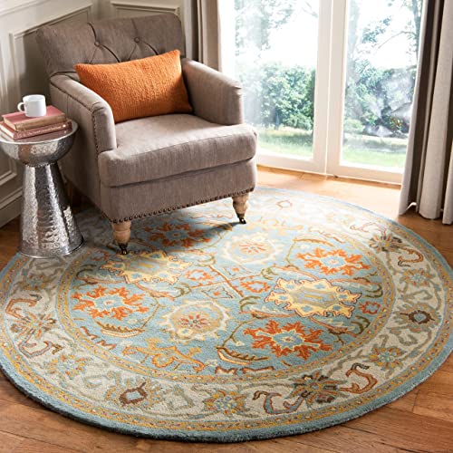 SAFAVIEH Heritage Collection 2' x 3' Rust / Beige HG734D Handmade Traditional Oriental Premium Wool Accent Rug