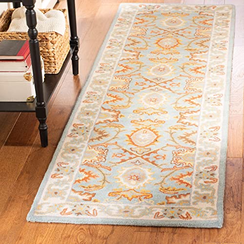 SAFAVIEH Heritage Collection 2' x 3' Rust / Beige HG734D Handmade Traditional Oriental Premium Wool Accent Rug