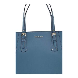 Michael Kors Voyager 30H7GV6T9L-538 Dark Chambray Leather Tote Bag