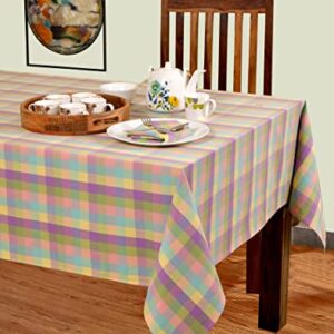 Urban Villa Easter Tablecloth Buffalo Check Table Cloth Tabletop Cover Kitchen Dining Tablecloth 100% Cotton Great Parties Wedding Holiday Dinner Easter Rectangle 60X102 Inches 8-10 Seats Table Cloth