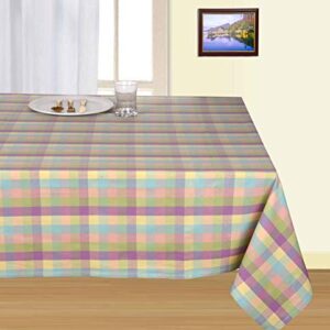 Urban Villa Easter Tablecloth Buffalo Check Table Cloth Tabletop Cover Kitchen Dining Tablecloth 100% Cotton Great Parties Wedding Holiday Dinner Easter Rectangle 60X102 Inches 8-10 Seats Table Cloth