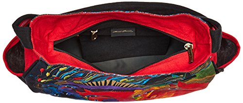 Laurel Burch 80367 Medium Hobo Zipper Top 15"X4.5"X9", Wild Horses of Fire