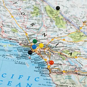 Craig Frames Wayfarer, Classic United States Push Pin Travel Map