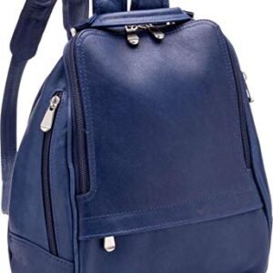 Le Donne U Zip Mid Size Woman's Backpack, Navy