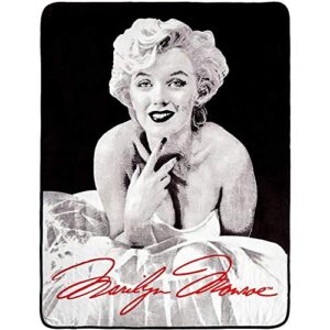 Silver Buffalo Marilyn Monroe Ballerina Dress Plush Throw Blanket, 50 in. x 60 in.