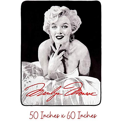 Silver Buffalo Marilyn Monroe Ballerina Dress Plush Throw Blanket, 50 in. x 60 in.