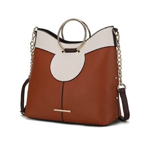 mkf collection kylie top handle satchel by mia k. farrow
