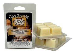 3 pack soy blend wickless candles highly scented wax melts – toasted vanilla pumpkin