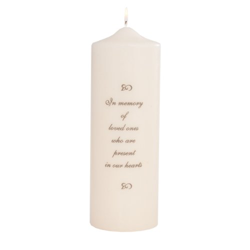 Celebration Candles Wedding Unity 9-Inch Memorial Candle with Generic Verse, Ivory