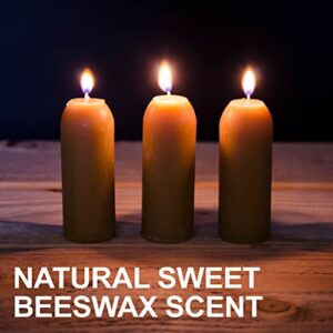 UCO 12-Hour Natural Beeswax, Long-Burning Emergency Candles for Candle Lantern, 9 Pack