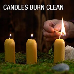 UCO 12-Hour Natural Beeswax, Long-Burning Emergency Candles for Candle Lantern, 9 Pack