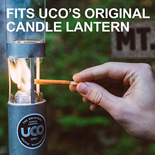 UCO 12-Hour Natural Beeswax, Long-Burning Emergency Candles for Candle Lantern, 9 Pack