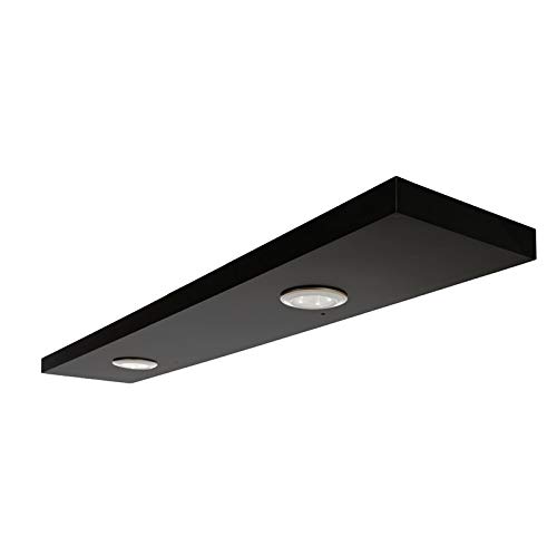 Pemberly Row Stockholm Aberg Floating Shelf 120cm Black Engineered Wood