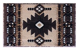 south west native american door mat area rug design c318 berber 24 in. x 40 in.