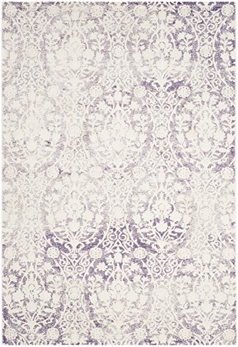 SAFAVIEH Passion Collection 4' x 5'7" Lavender / Ivory PAS403A Vintage Distressed Area Rug