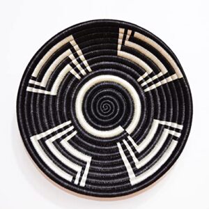 hand woven african basket – small – 8 inches sisal & sweetgrass basket – woven bowl – handmade in rwanda, srb131