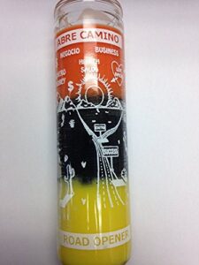 road opener (abre camino) 3 color candle in glass – silkscreen