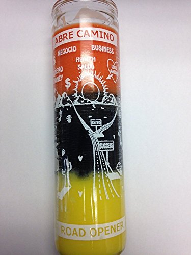 Road Opener (Abre Camino) 3 Color Candle in Glass - Silkscreen