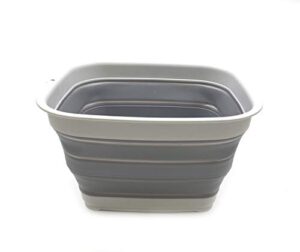 sammart 15l collapsible tub (dark grey, 1)