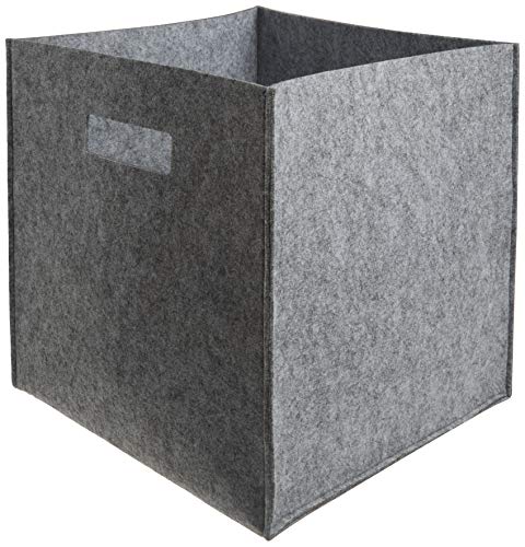 Sammy & Lou Felt Storage Cube, Gray