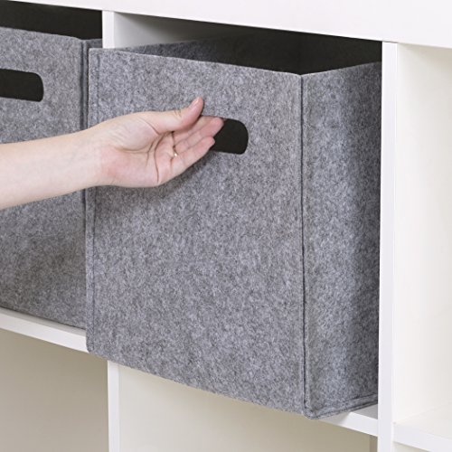 Sammy & Lou Felt Storage Cube, Gray