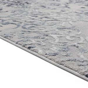 United Weavers Cascades Marblemount Blue Classic Accent Rug 1'11" x 3'