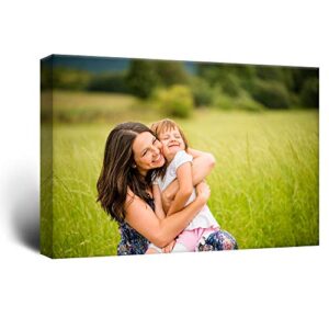 wall26 custom canvas wall art, personalized photo to canvas – 24″x36″