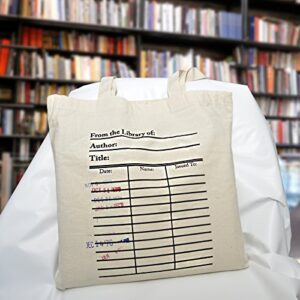 Universal Zone Library card tote bag. Library card with day due stamps handbag. Book Bag. Library bag. Market bag