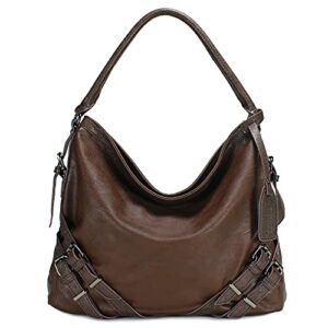 Scarleton Purses for Women, Shoulder Bag, Top Handle Vintage Hobo Bags for Women, Handbags for Women with Strap, H106521 - Coffee Brown S