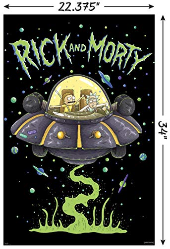 Trends International Rick And Morty - Ship Wall Poster, 22.375" x 34", Unframed Version