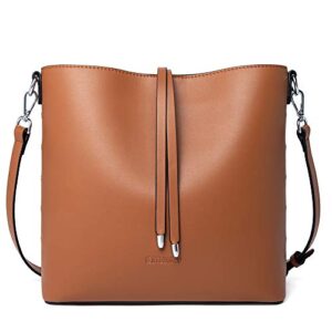 westbronco hobo bags for women vegan leather handbag designer crossbody bucket tote purse large ladies shoulder bags brown