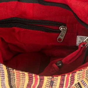 Tribe Azure Red Hobo Messenger Shoulder Bag Large Roomy School Sling Travel Camping Beach Cross body