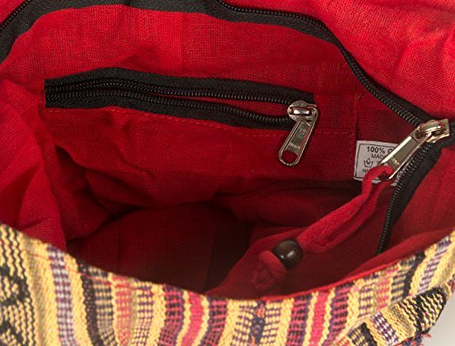 Tribe Azure Red Hobo Messenger Shoulder Bag Large Roomy School Sling Travel Camping Beach Cross body