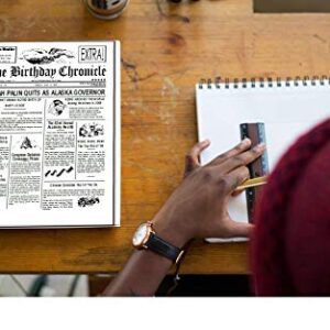 Customized Persona lHistorical Birthday Newspaper Chronical Art Print for the Day You Were Born from 1900 to 2015