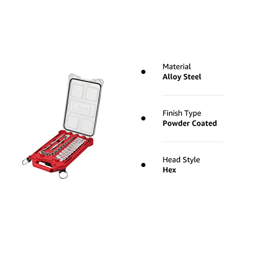 3/8" 28 Pc Ratchet & Socket Set with PACKOUT™ Organizer