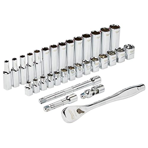 3/8" 28 Pc Ratchet & Socket Set with PACKOUT™ Organizer