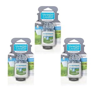 yankee candle 3 pack of clean cotton car jar ultimate
