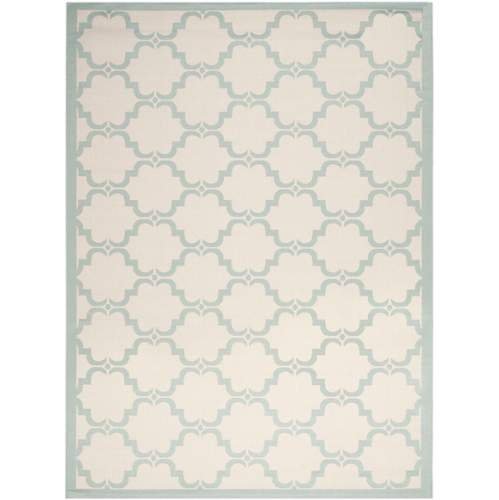 SAFAVIEH Courtyard Collection 5'3" x 7'7" Beige/Terracotta CY6009 Trellis Indoor/ Outdoor--Waterproof Easy--Cleaning Patio Backyard Mudroom Area--Rug