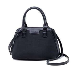 smarthair womens shoulder bag nylon top-handle bags tote purse,black,ta30